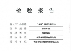 燃氣煲仔爐檢驗報告