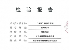 燃氣蒸箱檢驗報告